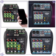 [SimhoabeMY] 4 Channel Mixer with Sound Board Digital Mixer Line Mixer for Instrument DJ Mixing Music Band Performance