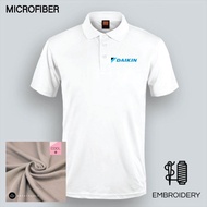 Sulam Microfiber Daikin AC Uniform Aircon Aircond Embroidery Polo T Shirt MEDR-142