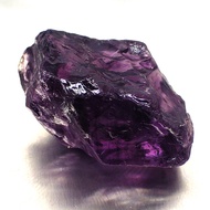 พลอยแท้ธรรมชาติ 100%"อเมทิสต์" (Amethyst) สะอาด พลอยก้อน พลอยดิบ AAAสีม่วง 43.34 กะรัต