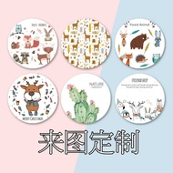 Ceramic Coaster Fixed Printing Making Ceramic Absorbent Coaster Car Coaster Cultural Creative Attrac