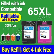 hp 65 ink hp65xl refillable ink cartridge Compatible for HP 2620  2600  2622  2623  2624  2625  2628