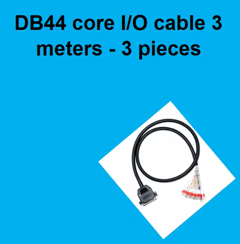 DB44 core I/O cable 3 meters - 3 pieces