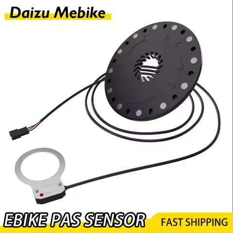 Electric Bike Pedal Assistant Sensor 12 Magnets PAS Accelerator For Ebike Kit Conversion Black Sensi