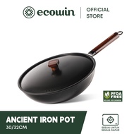 Ecowin Non Stick Wok PFOA Free Non-Stick Pan Coating Cookware Suitable Induction