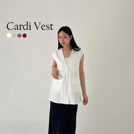 Jiyoon - Cardi Vest Blazer (Blazer Vest Women's Blazer/)