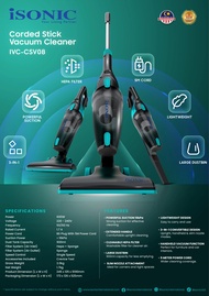 iSONIC IVC-CSV08 STICK HANDHELD VACUUM CLEANER HEPA Filter