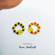 Yellow Love Beads Ring || Yellow Love Bead Ring