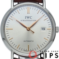 萬國錶(IWC)柏濤菲諾自動腕錶 IW356303。含原廠錶盒及保固卡。不鏽鋼錶殼/皮錶帶。男士腕錶，銀色錶殼。拋光處理。成色極佳。 [二手]