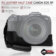 MLIFE - เคสกล้อง Canon EOS RP เปิดช่องแบตได้ ฮาฟเคส เคส หนัง กระเป๋ากล้อง อุปกรณ์กล้อง กันกระแทก PU Leather Half Case Bag Cover for Half Case Canon EOS RP Digital Camera