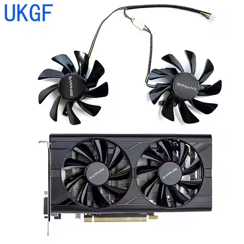 Brand new 85MM 4PIN FDC12HD9-C T129215SU RX 580 GPU fan for Sapphire RX 580 2048SP 8G D5 graphics ca