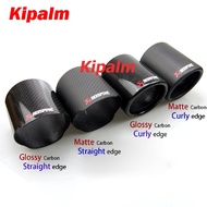 1pcs Twill Weave Akrapovic Authentic 3K Carbon Fiber Cover Muffler Pipe Tip Cover Akrapovic Housing Car Exhaust Pipe