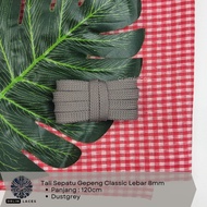 ORLIM LACES Classic Flat Shoelaces 327/574 Dustgrey 8mm Width