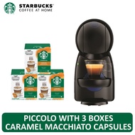 NESCAFE Dolce Gusto PICCOLO XS Coffee Machine With 3 Boxes Starbucks Capsules