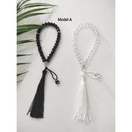 (Price per piece) 33 crystal prayer beads Free maximum name 8 letters 33 crystal prayer beads/ premi