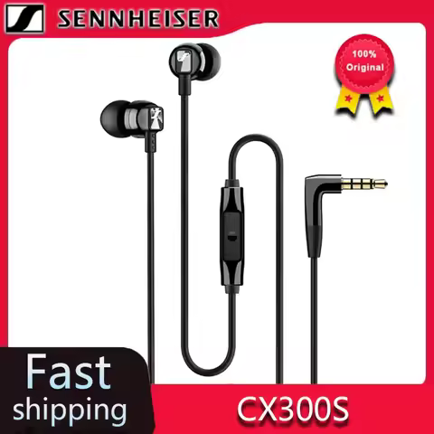 Sennheiser CX300S Wired Pure Bass Earphones Stereo Headset Sport Earbuds Noise Reduction Headphone f