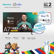 Hisense A7K Smart TV 85 inch | 4K UHD | Dolby Vision Atmos | HDR 10+ | MEMC ALLM Smooth Motion | Game Mode Plus