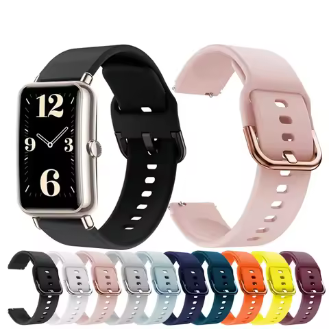 16mm Silicone Strap for Huawei Watch Fit Mini Watchband Bracelet Sport Replacement Watchband for Hua