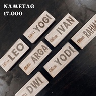 Name tag + magnet / Nameplate / barista Name tag / Cashier Name tag