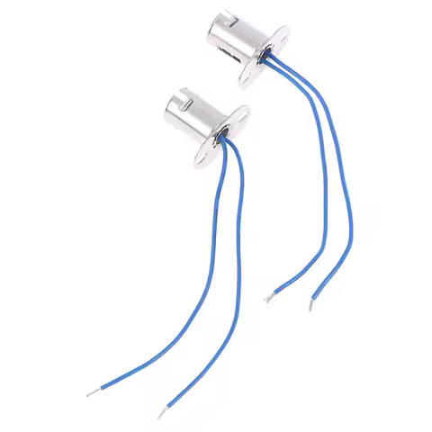 New 2PCS 1157 BA15D LED Light Bulb Socket LED Bulb Holder Cable Wire Adapter Socket Converter For Ca