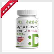 Myo-Inositol & D-Chiro Inositol 2050mg Deal Supplement Myo - Inositol 240 Capsules with Follict,
