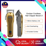 Enchen Hair Trimmer Boost 3 Professional Cordless Hair Clipper LED Display Hair Cutting Machine Barb