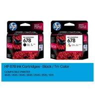 [READY STOCK] HP Deskjet Ink Advantage 678 Black Ink Cartridge for HP 1010 1500 2500 2600 3500 4500 