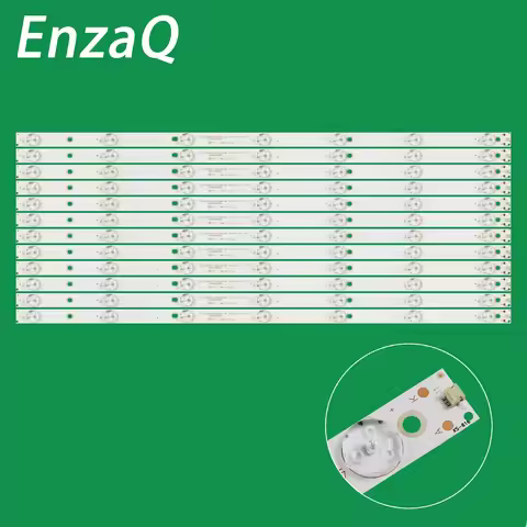 12 PCS LED Backlight bar strip For 65inch TV Edison CELED65SA120B6 SJ.CX.D6500710-303NS-M 1.14.MD650
