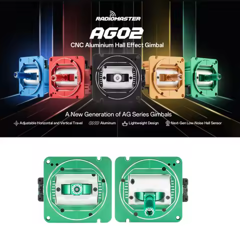 Radiomaster AG02 CNC Hall Gimbals Set Throttle and Centering For TX16 TX15 Boxer