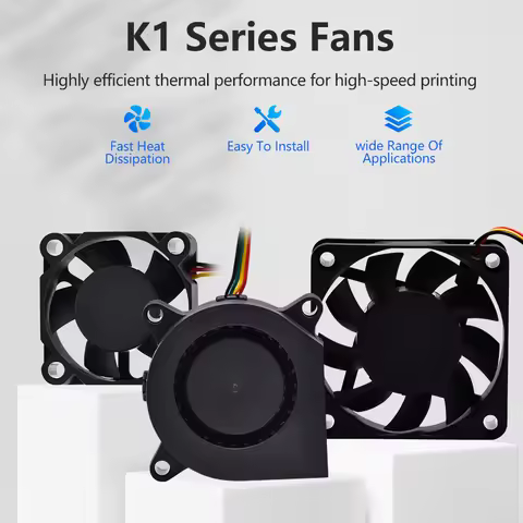 K1 K1 Max K1C Hotend Fan 6015 4020 3010 Blower/Axial/Hydraulic 24V K1 Series Fans 12000/3000s Double