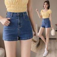 Summer Denim Short Pants Women Slim Korean High Waist Jeans XS-4XL Plus Size Skort Pants