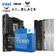 【重磅價】Intel【14核】Core i5-13600KF+華碩 TUF GAMING B760-PLUS WIFI+十銓 T-FORCE VULCAN ECO DDR5-6000 16G*2(銀)+WD_BLACK SN850X 1TB