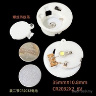 2 CR2032 Battery Box Two-Section 6V Button Battery Box Anti-Screw Falling Off Battery Box 35mm Batte
