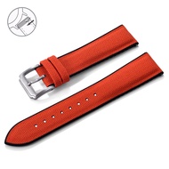 18mm 19mm 20mm 21mm 22mm Canvas Nylon Watch Strap Waterproof Sport Silicone Rubber Watch Bands Qucik