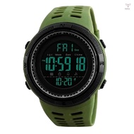 Moment beauty men's chronograph electronic watch skmei outdoor sports student waterproof luminous sports watch wholesale Army green (highlights