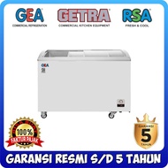 Freezer Gea Sd-303 Pintu Kaca Cembung Geser Sliding Box Es Krim Origin