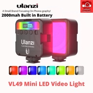 Ulanzi VL49 RGB Portable Magnetic LED Video Light for Photo Video