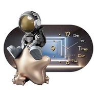 { Mẫu hot 2025 } Đồng Hồ treo tường Phi Hành Gia Kết Hợp Đèn Led  Tranh đồng hồ Có Đèn Led.