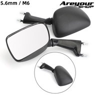Areyourshop กระจกมองหลังคู่ซ้ายและขวาเหมาะสําหรับ Yamaha TZR 250 TZR250 TZM 150