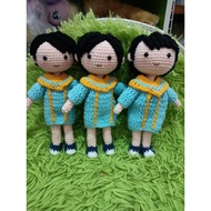 Little Blythe Crochet Doll Custom Made Degree Size 8-9 Inches