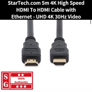 StarTech.com 5m HDMI Cable - 4K High Speed HDMI To HDMI Cable with Ethernet HDMM5M 4K HDMI 1.4 Cable