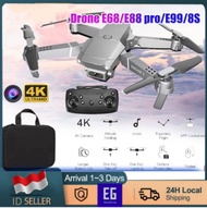 drone kamera jarak jauh / drone remote murah / drone / dron / E68 Pro Mini RC Drone / 4K Dual HD Kam