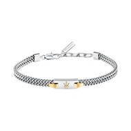 Maserati Men's Jewelry ，Bracelet, 18+3.5cm, Stainless Steel ， Gold/Silver,JM425AVD103-JM425AVD104