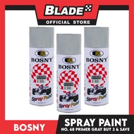 Bosny Spray Paint Primer Gray #68 (Bundle of 3)