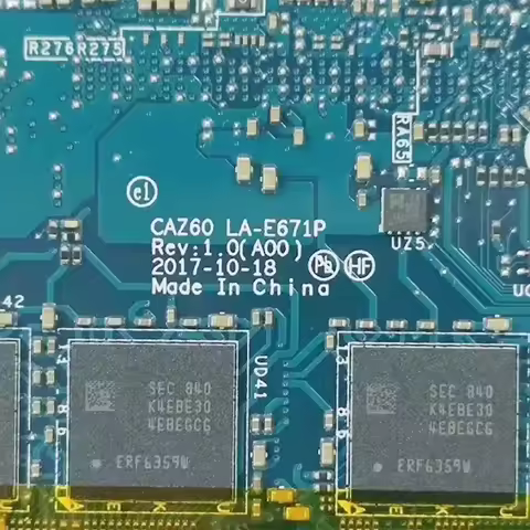 CPU:I5-8250U/I7-8550U RAM:8GB/16GB Mainboard CAZ60 LA-E671P For Dell XPS 13 9370 Laptop Motherboard 