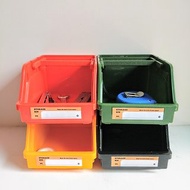 【MINI LIFE】彩色工具箱 辦公桌面塑膠收納盒 可提可堆疊 (四色)