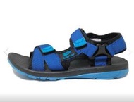 義大利第一品牌-LOTTO樂得 童款活力Q彈織帶運動涼鞋 6186-藍 超低直購價390元