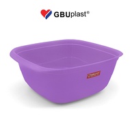 Baskom Wadah Adonan Segi Plastik 34 LITER 24cm Basin Kocokan Telur Serbaguna GBUplast Ruby S BB-004