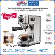 Semi-automatic coffee maker Espresso, Cappuccino, Latte - Premium American brand HiBREW H10B - 12 Mo