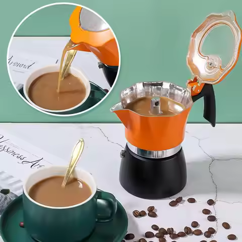 Moka Pot No Grosche Portable Espresso Brewer Cup Milano Stovetop Espresso Maker Moka Pot Coffee Ital