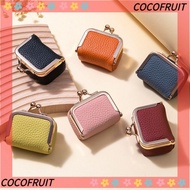 COCOFruit Genuine Leather Storage Bag - Mini Wallet with Kiss Lock Closure
